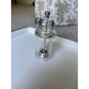 Clear Salt‎ Pepper Mill Grinder Acrylic Kitchen Table Decor